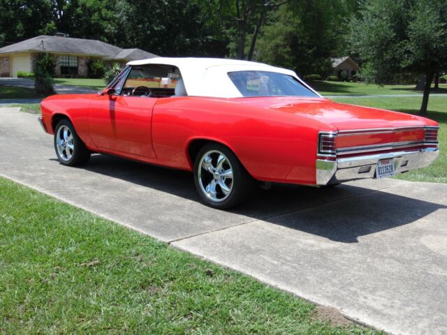 1967 Viper Red / White Chevrolet Chevelle Convertible