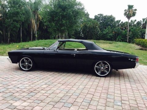 1967 Black Chevrolet Chevelle Convertible