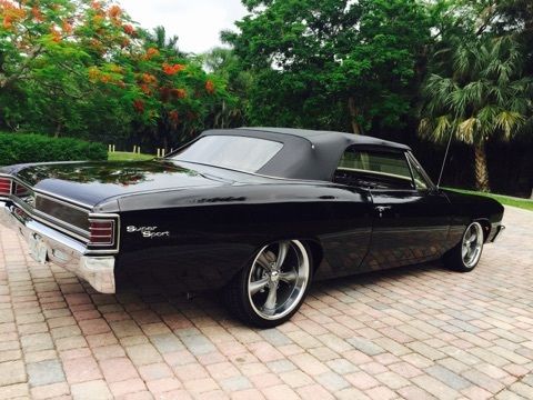 1967 Black Chevrolet Chevelle Convertible