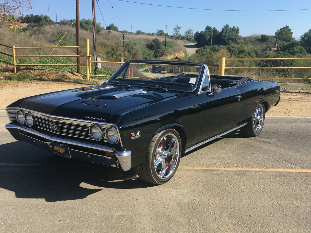 1967 Black Chevrolet Chevelle Convertible