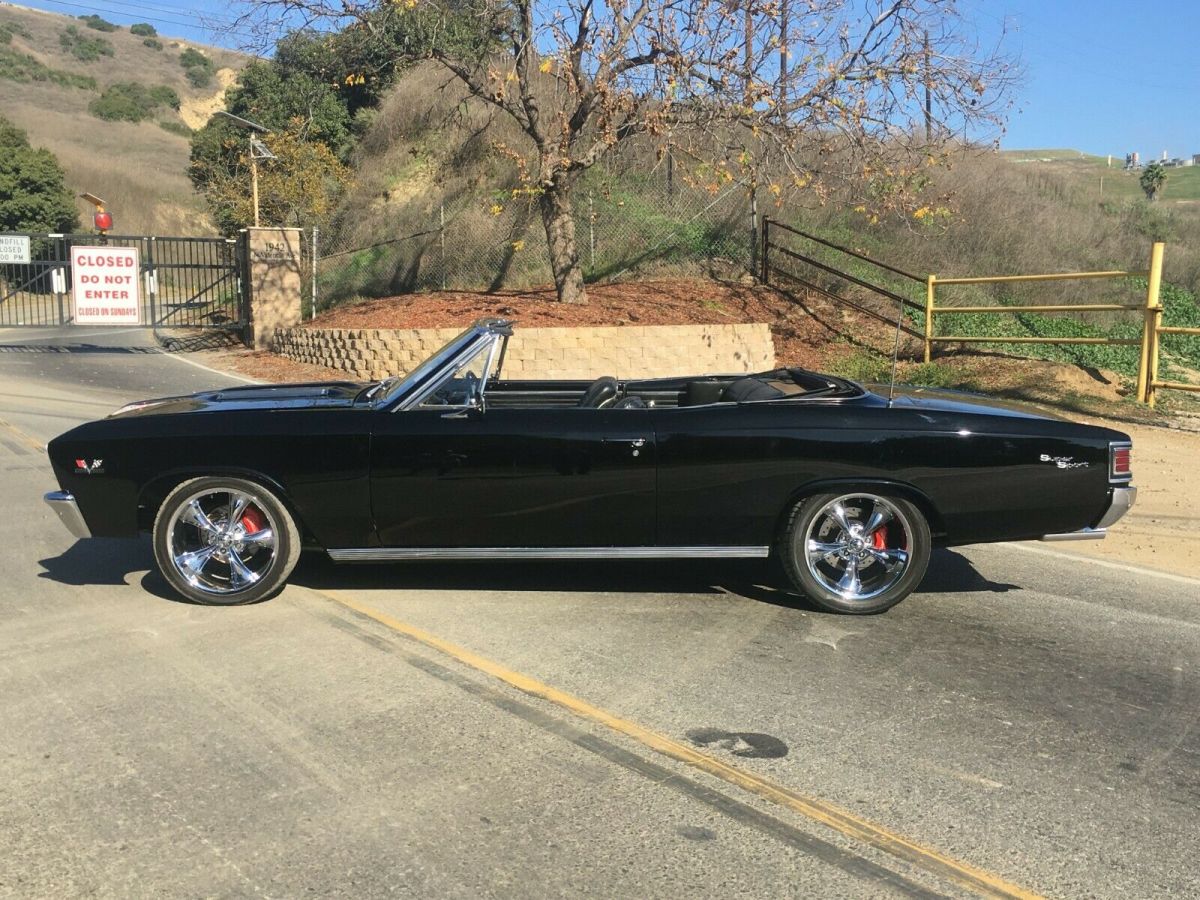 1967 Black Chevrolet Chevelle Convertible