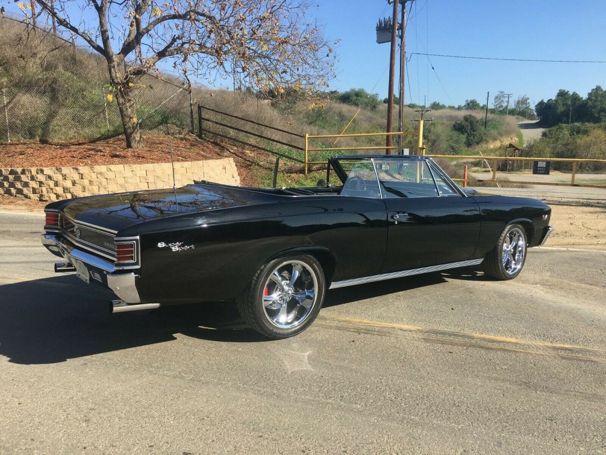 1967 Black Chevrolet Chevelle Convertible