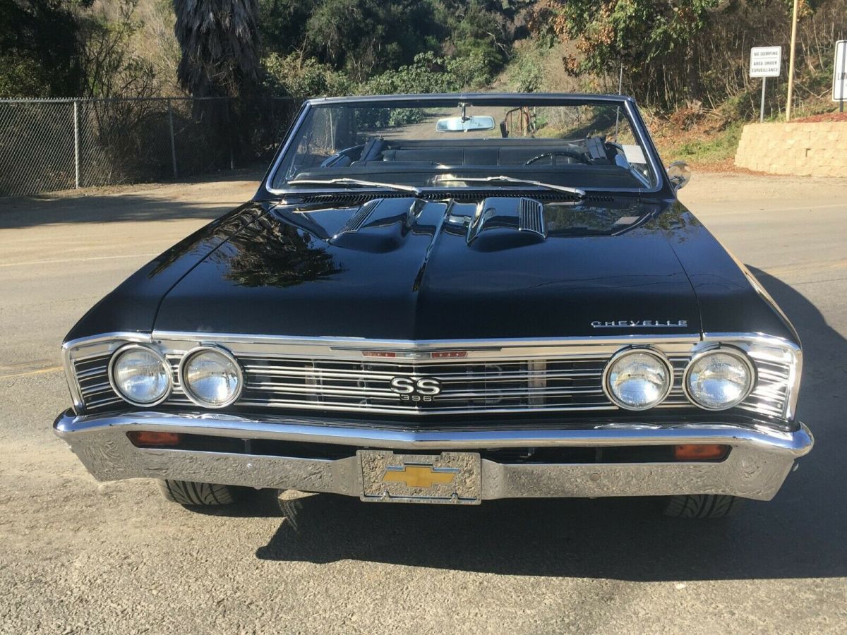 1967 Black Chevrolet Chevelle Convertible