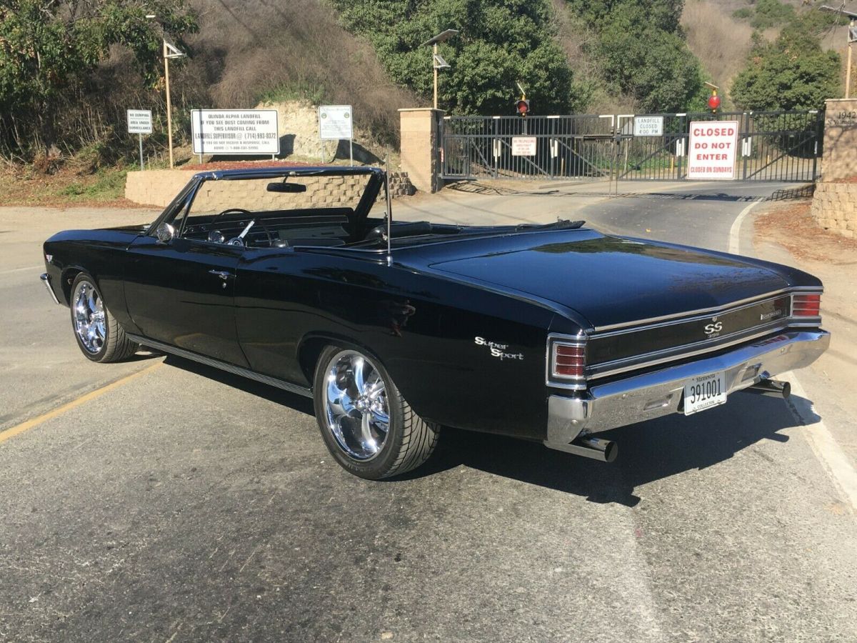 1967 Black Chevrolet Chevelle Convertible