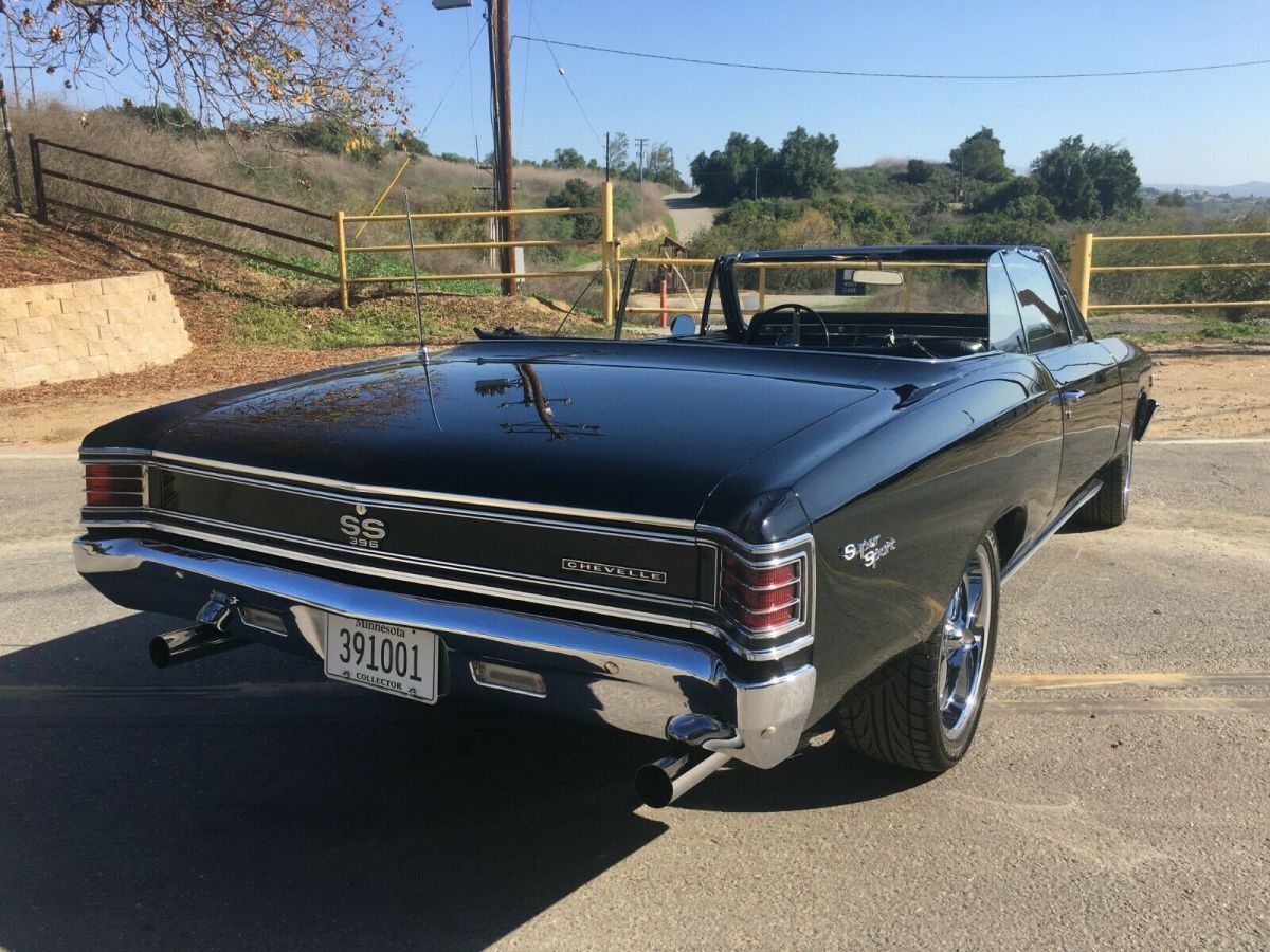 1967 Black Chevrolet Chevelle Convertible