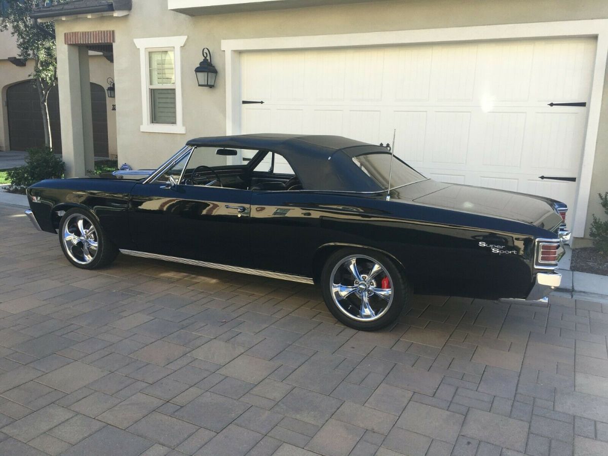 1967 Black Chevrolet Chevelle Convertible