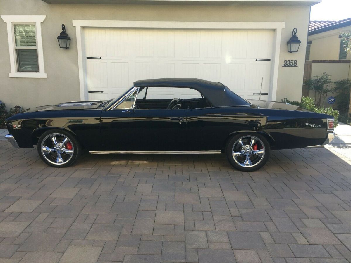 1967 Black Chevrolet Chevelle Convertible