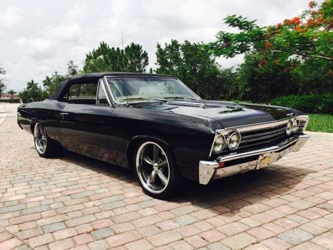 1967 Black Chevrolet Chevelle Convertible