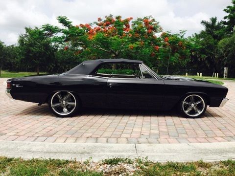 1967 Black Chevrolet Chevelle Convertible