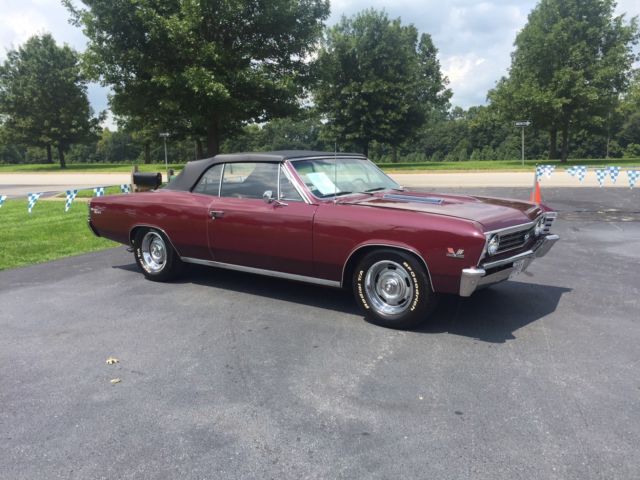 1967 Blue Chevrolet Chevelle Convertible