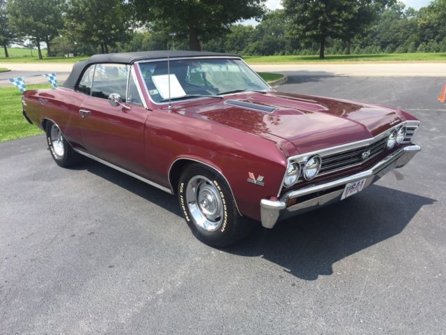 1967 Blue Chevrolet Chevelle Convertible