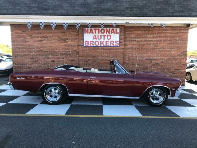 1966 Burgundy Chevrolet Chevelle Convertible