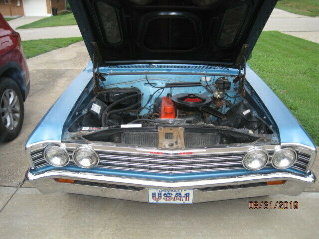 1967 Blue Chevrolet Chevelle Coupe