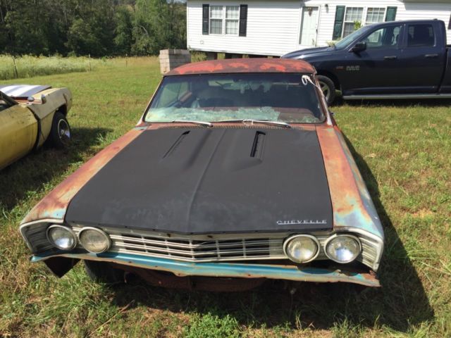 1967 Red Chevrolet Chevelle 2 door