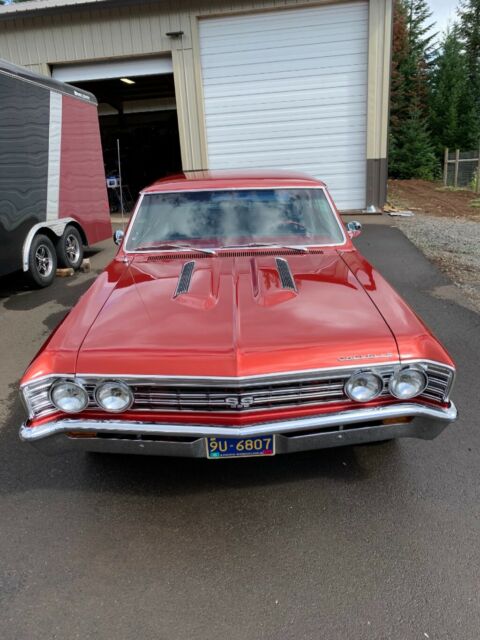 1967 Red Chevrolet Chevelle Coupe