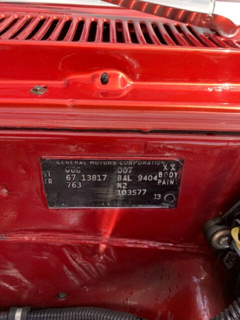 1967 Red Chevrolet Chevelle Coupe