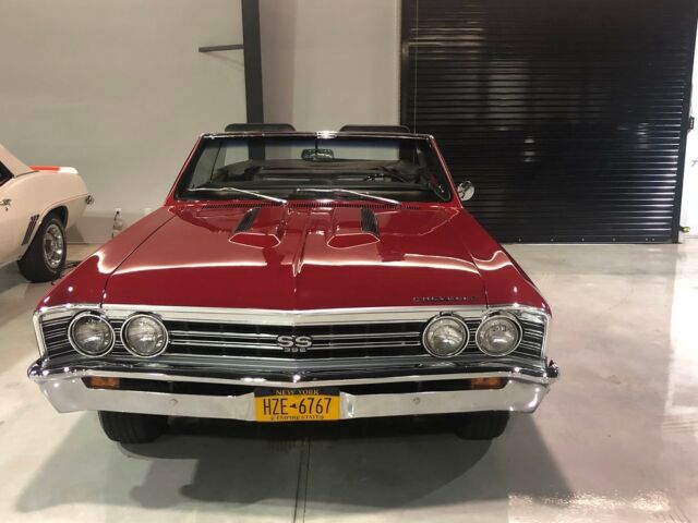 1967 Red Chevrolet Chevelle Convertible