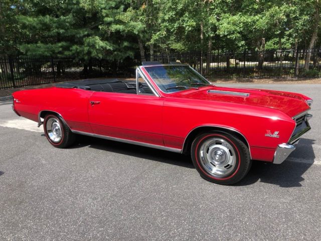 1967 Red Chevrolet Chevelle Convertible