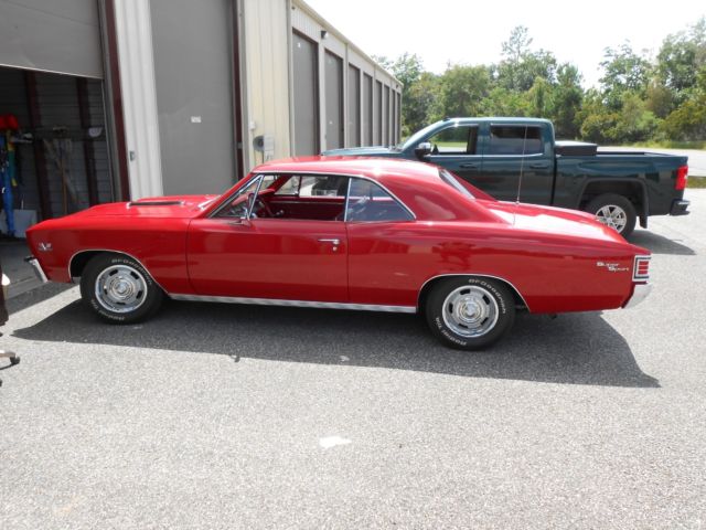 1967 Red Chevrolet Chevelle Coupe