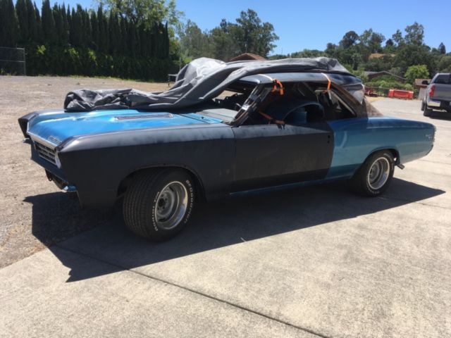 1967 Blue Chevrolet Chevelle Coupe