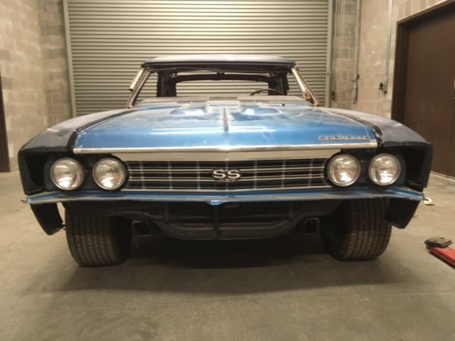 1967 Blue Chevrolet Chevelle Coupe