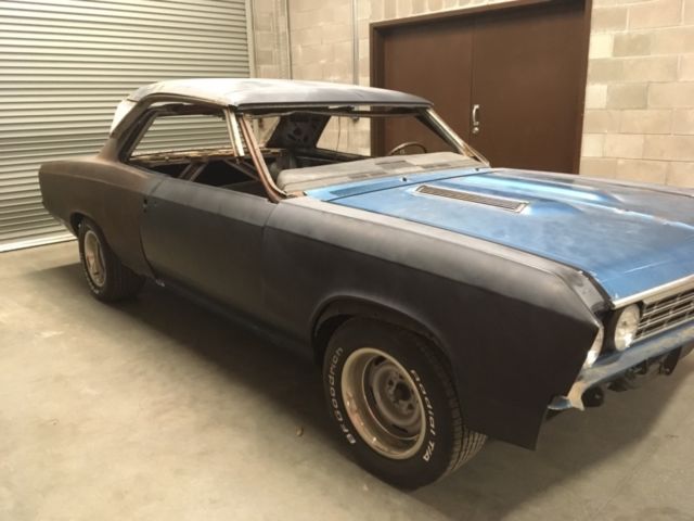 1967 Blue Chevrolet Chevelle Coupe