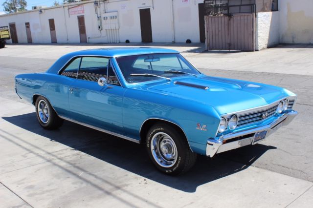 1967 Blue Chevrolet Chevelle Coupe