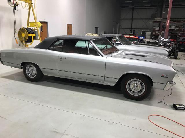 1967 Silver Chevrolet Chevelle Convertible