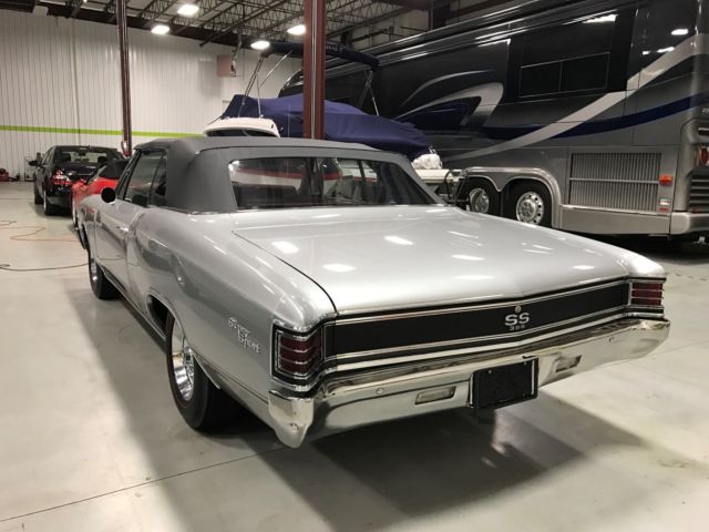 1967 Silver Chevrolet Chevelle Convertible