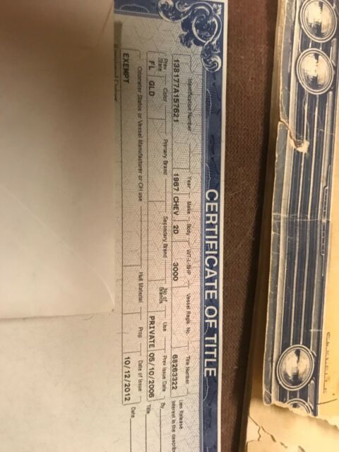 1967 Gold Chevrolet Chevelle Coupe