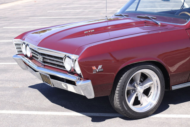 1967 Madiera Maroon Chevrolet Chevelle Coupe