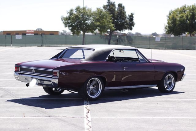 1967 Madiera Maroon Chevrolet Chevelle Coupe