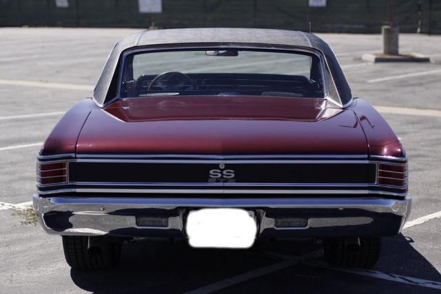 1967 Madiera Maroon Chevrolet Chevelle Coupe