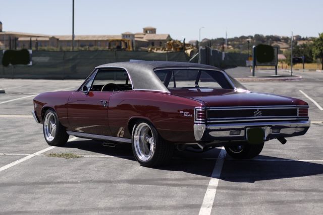 1967 Madiera Maroon Chevrolet Chevelle Coupe