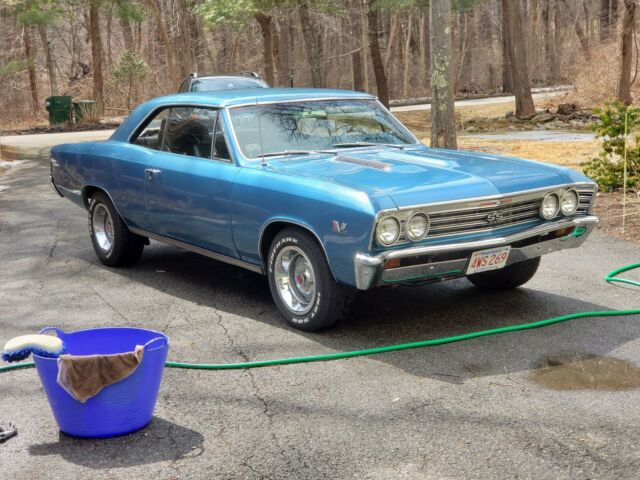 1967 Blue Chevrolet Chevelle Super sports coupe