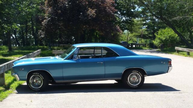 1967 Blue Chevrolet Chevelle Super sports coupe