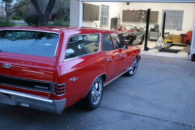1967 Red Chevrolet Chevelle Wagon