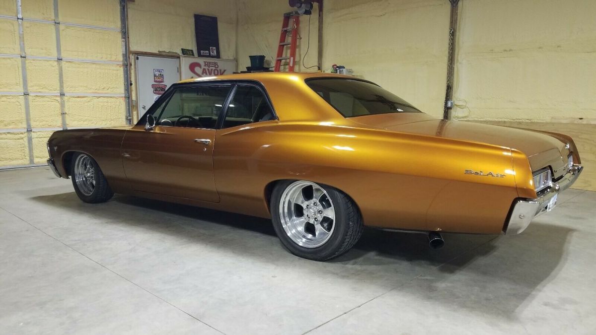 1967 Orange Chevrolet Bel Air/150/210 Coupe