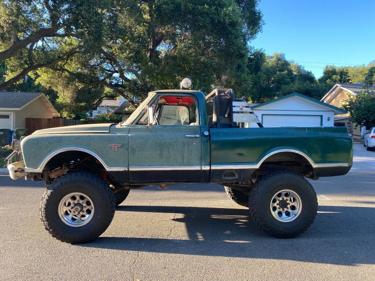 1967 GREEN Chevrolet C-10 SHORTBED