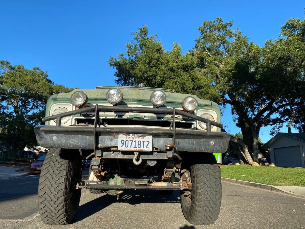 1967 GREEN Chevrolet C-10 SHORTBED
