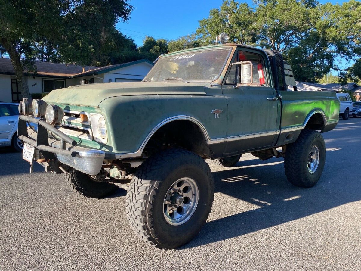 1967 GREEN Chevrolet C-10 SHORTBED
