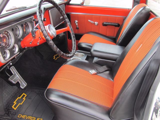 1967 White Chevrolet C-10 short bed step side