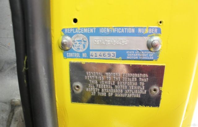 1967 Yellow Chevrolet C-10 Pickup Truck