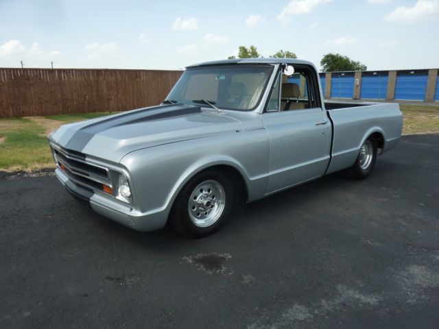 1967 Silver Chevrolet C-10 Standard Cab Pickup