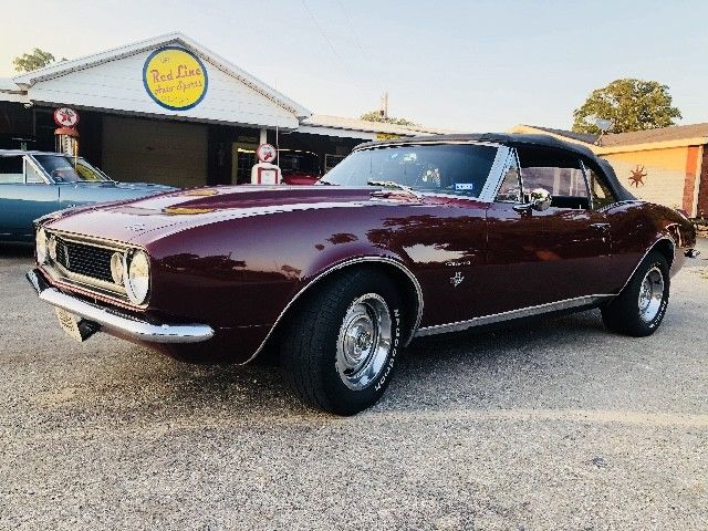 1967 Burgundy Chevrolet Camaro --