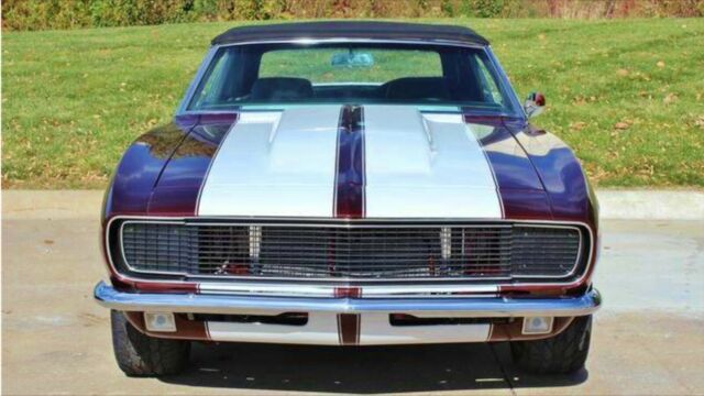 1967 Burgundy Chevrolet Camaro Convertible