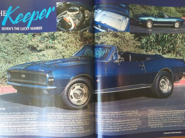 1967 Green Chevrolet Camaro Convertible