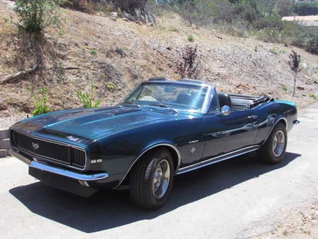 1967 Green Chevrolet Camaro Convertible