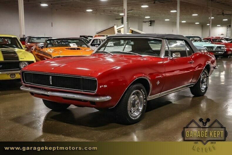 1967 Red Chevrolet Camaro Convertible