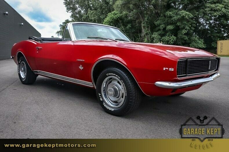 1967 Red Chevrolet Camaro Convertible